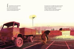 Une belle histoire livre de Philippa jalbert camion sur le parking du supermarché