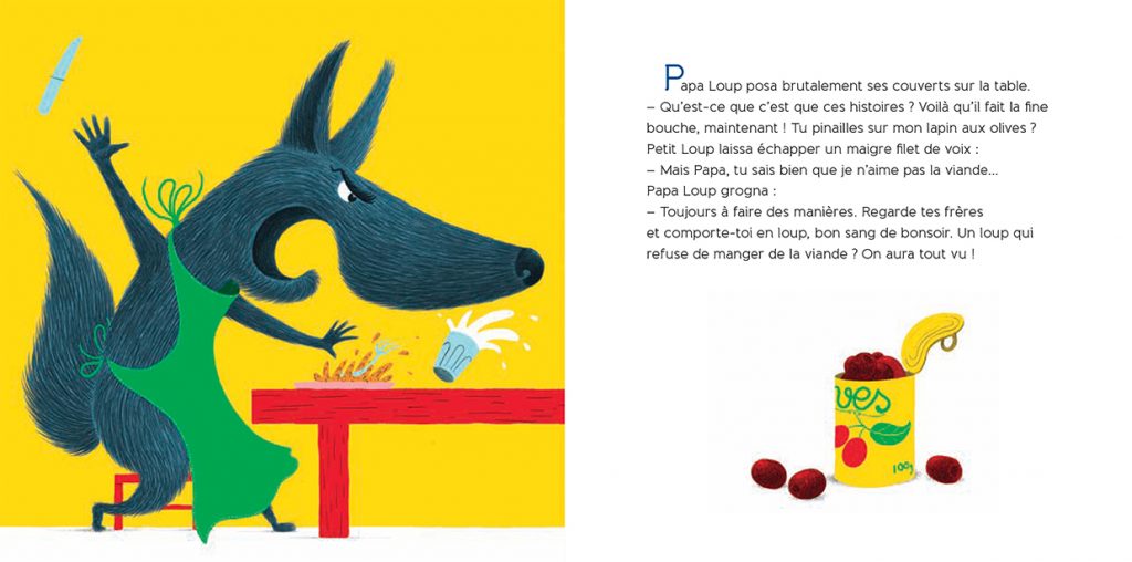 le loup qui préférait les carottes - texte Aurélie Valognes - illustrations e Philippe Jalbert