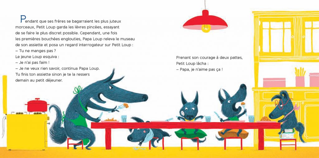 le loup qui préférait les carottes - texte Aurélie Valognes - illustrations e Philippe Jalbert